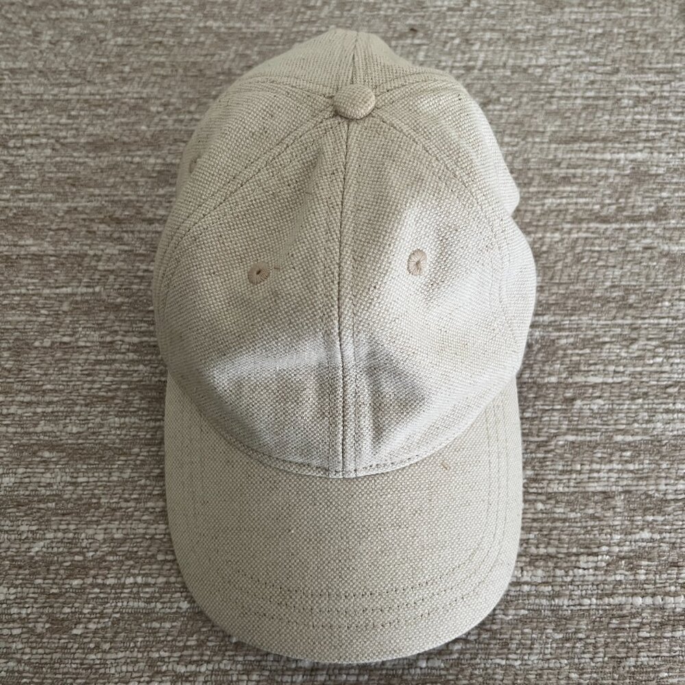 Madewell Linen-Cotton Baseball Cap Poached Pear (Like New)